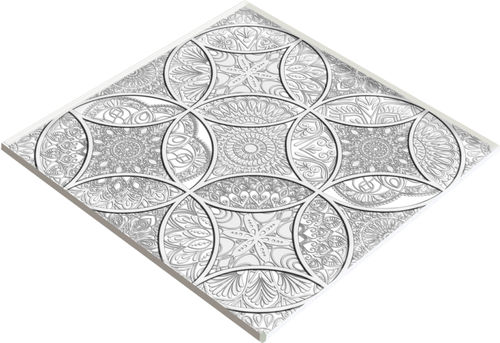 Напольное покрытие из стекла - ORIENTAL 1 GRAY - Crystalexe - для интерьера / для ступени / для сектора услуг