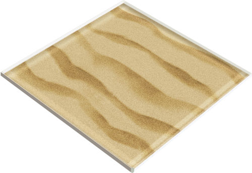 Напольное покрытие из стекла - SAND FLOOR - Crystalexe - для улицы / для интерьера / для влажного помещения