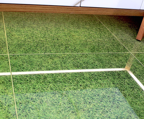 Напольное покрытие из стекла - GRASS FLOOR - Crystalexe - для улицы / для интерьера / для влажного помещения