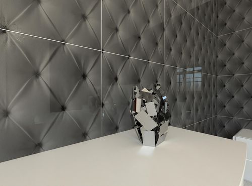Декоративная панель для настила - CAPITONNE GREY - Crystalexe - для мебели / настенная / для внутренней компоновки