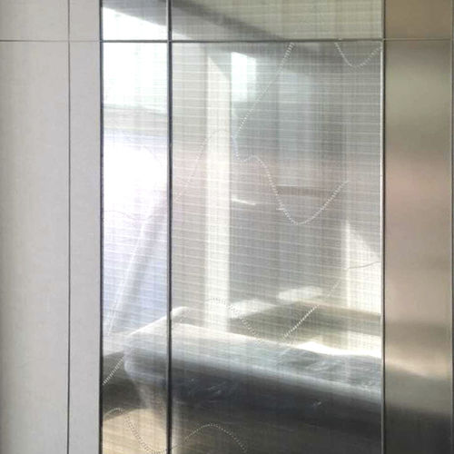 Стеклянная панель для безопасности - R21414GYG2M1 - Rahmen (Asia) Limited - слоистая / непрозрачная / протравленная кислотой