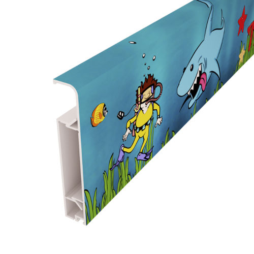 Плинтус из алюминия - WISH - MOX Profile Systems - гибкий