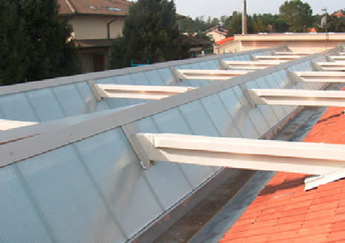 Панель из поликарбоната крышки - SUN MODUL® - AKRAPLAST - полупрозрачная