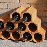 Стойка для бутылок из терракоты - STORAGE BRICKS - Cerámica Verea, S.A. - напольная / оранжевая