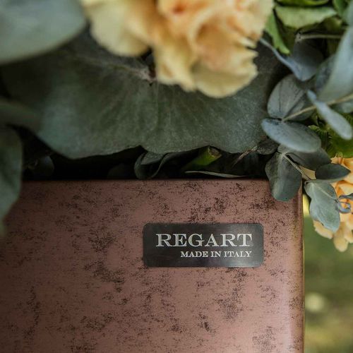 Кадка для садовых растений из алюминия - VESTIS RED - Regart - прямоугольная / на заказ / ручной работы