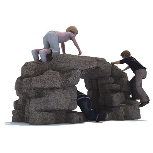 Каменистая пирамида для лазанья для игровой площадки - ARRAMPICATA ROCKY MOUNTAIN - GOLDEN GAMES SRL