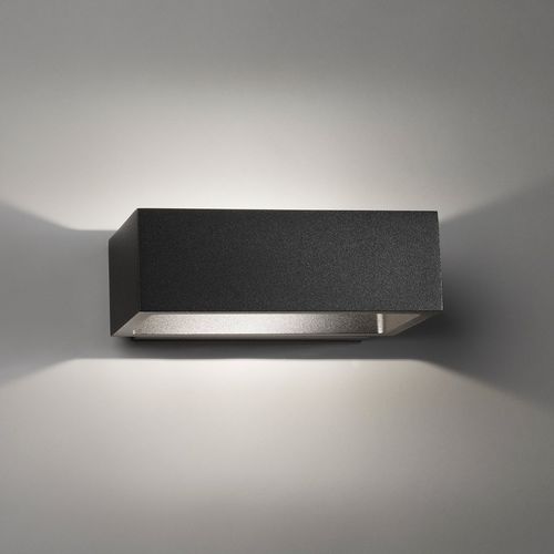 Современный настенный светильник - BRICK - LIGHT POINT - для наружного применения / из алюминия / прямоугольный
