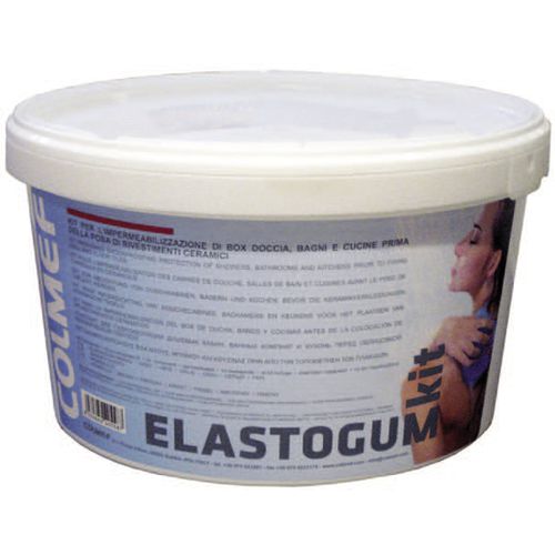 Синтетическая жидкая гидроизоляция - ELASTOGUM KIT - COLMEF - для напольной поверхности / для ванной комнаты / для душа