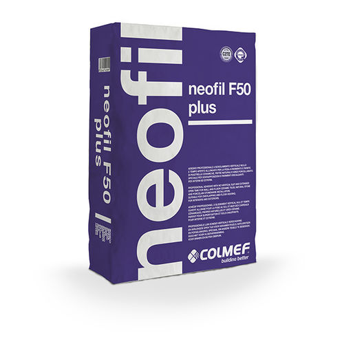 Клей для керамической плитки для цементирования - NEOFIL F 50 PLUS  - COLMEF - для плиточного пола / гидравлический / минеральный