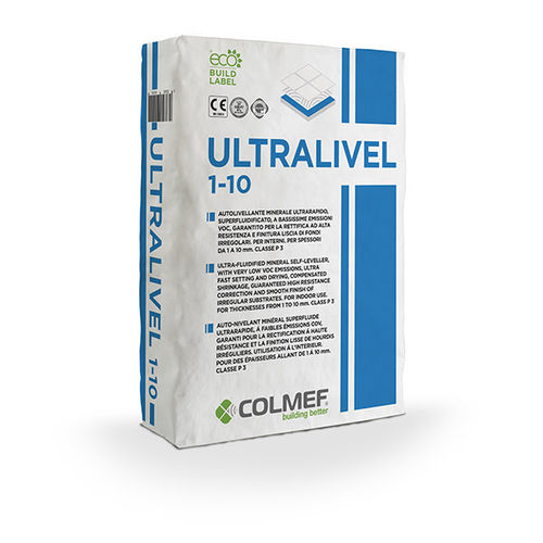 Строительный раствор для ремонта - ULTRALIVEL 1-10 MM  - COLMEF - самовыравнивающийся / для бетона / для проушины