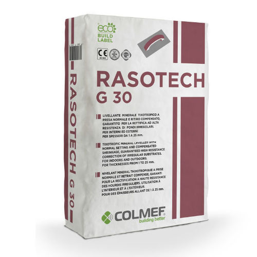 Штукатурка для сглаживания - RASOTECH G 30 - COLMEF - для интерьера / для наружного применения / для бетона