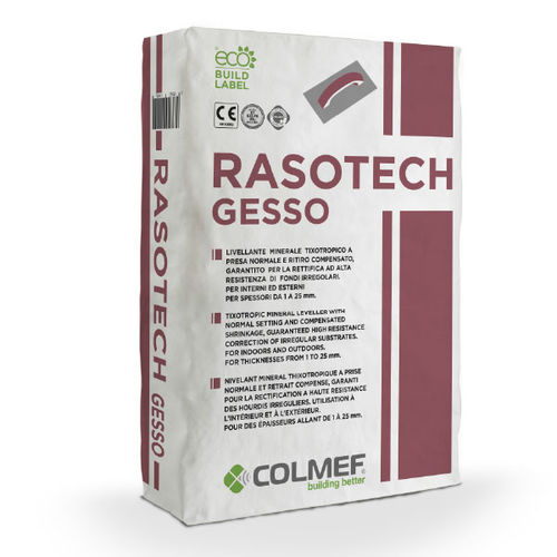 Штукатурка для сглаживания - RASOTECH GESSO - COLMEF - для интерьера / для стены / из гипса