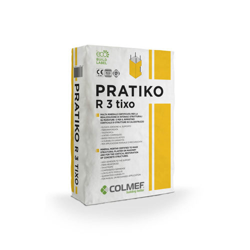 Строительный раствор слоя извести - PRATIKO R 3 TIXO - COLMEF - для восстановительных работ / для проушины / для каменной кладки
