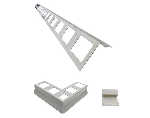 Профиль из алюминия - G-BOARD H - 55 - GEODRY - для краев / H-образный / для балкона