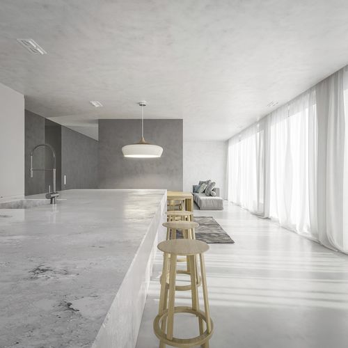 Плита из камня из кварца - AMBIENTE LIGHT - Technistone a.s. - для внутренней компоновки / для облицовки / для ванной комнаты