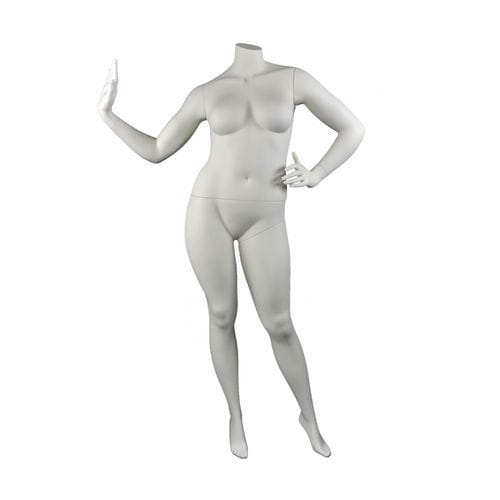 Выставочный манекен женщина крепкого телосложения - DIS.VO2 - Cofrad Mannequins - реалистичный / без головы / белый