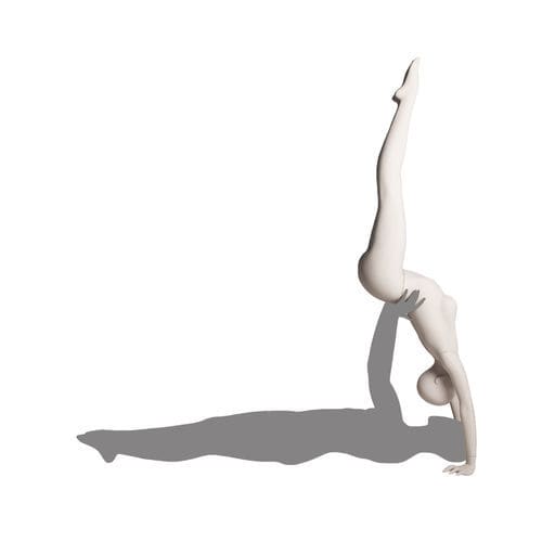 Выставочный манекен женщина - YOGA_CPL.1F - Cofrad Mannequins - спорт / гибкий / белый