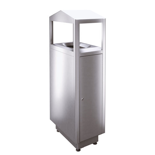 Общественный мусорный контейнер - S100D - AUWEKO GmbH - с сортировкой / отдельностоящий / из нержавеющей стали