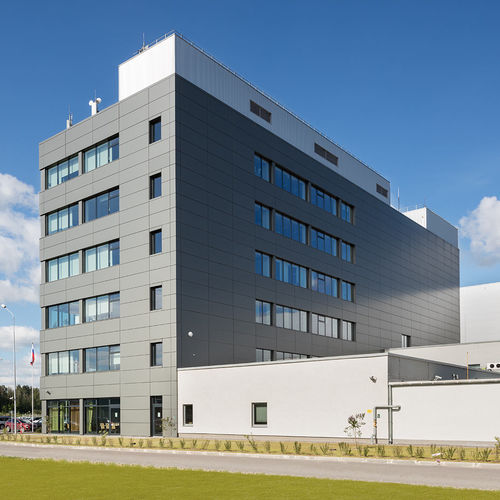 Кассетная облицовка фасада - SIEMENS SGTT - ALUCOBOND - из алюминия / из композита / со шпунтовым соединением