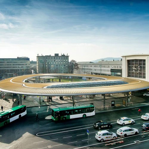 Композитная панель для настила - CENTRAL STATION GRAZ - ALUCOBOND - для зданий / для маркиз / устойчивая к атмосферным воздействиям