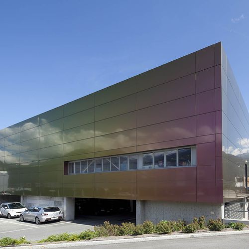 Панельная облицовка фасада - COOP SHOPPING CENTRE - ALUCOBOND - из алюминия / из композита / со шпунтовым соединением