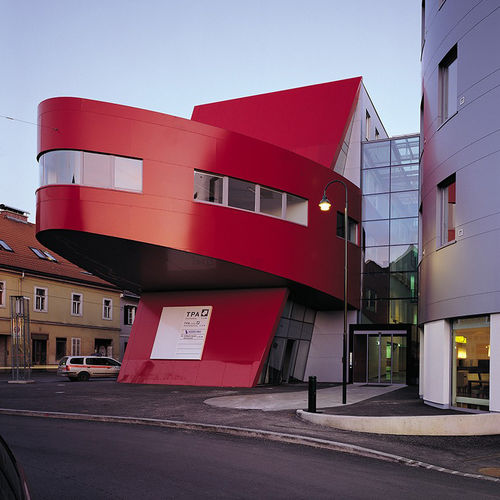 Панельная облицовка фасада - MÜNZGRABENSTRASSE GRAZ - ALUCOBOND - из алюминия / из композита / со шпунтовым соединением