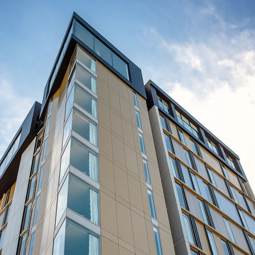 Кассетная облицовка фасада - THE BAXTER INTERNATIONAL HOTEL - ALUCOBOND - из композита / из алюминия / из бронзы