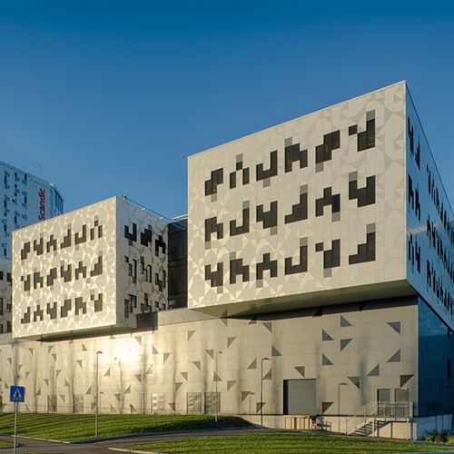 Панельная облицовка фасада - SCANDIC HOTEL TRONDHEIM - ALUCOBOND - из алюминия / из композита / со шпунтовым соединением