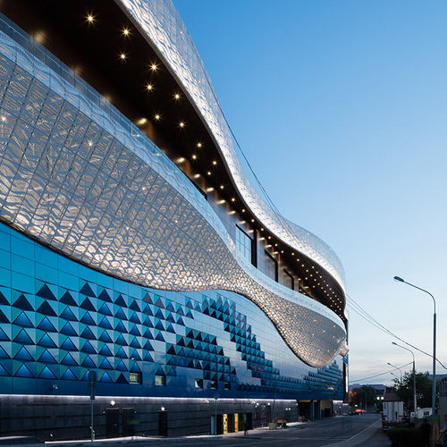 Кассетная облицовка фасада - SHOPPING MALL RIVIERA - ALUCOBOND - из композита / из алюминия / со шпунтовым соединением