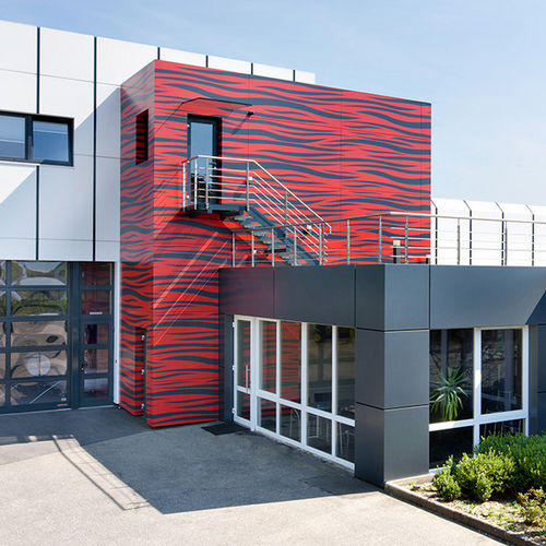 Панельная облицовка фасада - HEAD OFFICE ALUFORM GMBH - ALUCOBOND - из алюминия / из композита / со шпунтовым соединением
