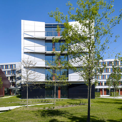 Кассетная облицовка фасада - D`SPACE HAUPTVERWALTUNG PADERBORN - ALUCOBOND - из композита / из алюминия / со шпунтовым соединением