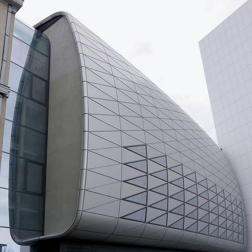Кассетная облицовка фасада - 4TH EXTENSION OF THE GERMAN NATIONAL LIBRARY - ALUCOBOND - из композита / из алюминия / со шпунтовым соединением