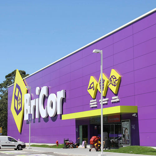 Панельная облицовка фасада - SHOPPING CENTRE BRICOR NASSICA - ALUCOBOND - из алюминия / из композита / со шпунтовым соединением