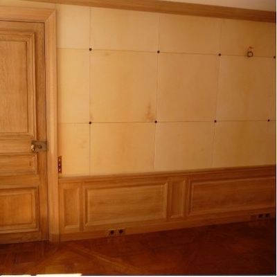 Покрытие для стен из кожи - PARCHMENT - CUIR DECO - для внутреннего пространства / для сельской местности / имитация кожи