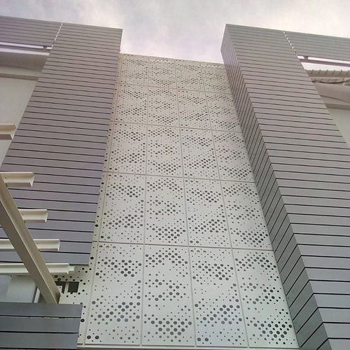 Перфорированное листовое железо - MCT-G004 - M-City Aluminum Co., Ltd. - из алюминия / для облицовки / округлая перфорация