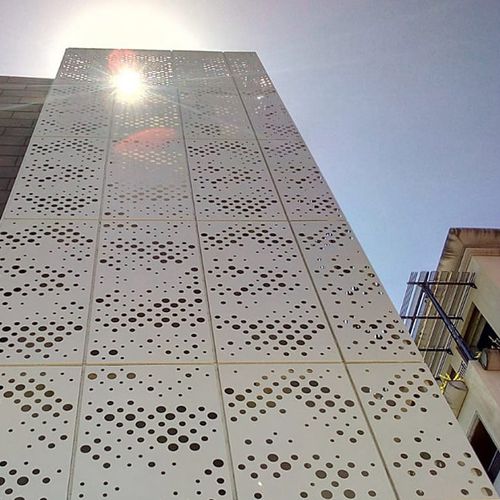 Перфорированное листовое железо - MCT-G004 - M-City Aluminum Co., Ltd. - для облицовки / округлая перфорация