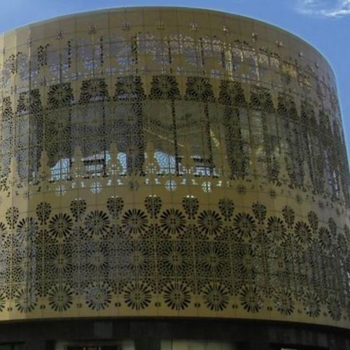 Панельная тонкостенная перегородка - MCT-004 - M-City Aluminum Co., Ltd. - из алюминия / декоративная / перфорированная