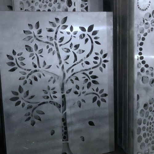 Панель разделительная перегородка - ARTISTIC TREE - M-City Aluminum Co., Ltd. - для внутренней компоновки / настенная / из алюминия