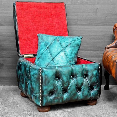Шкатулка из дерева - BOX - Harleq - из кожи