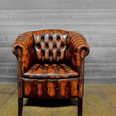 Современное кресло - ORANGE - Harleq - из кожи / коричневое / с центральной опорой