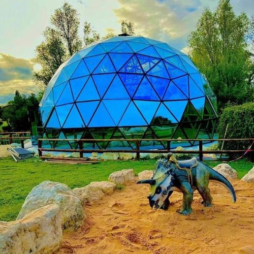 Панельная тонкостенная перегородка - CUPOLE  - AmarantoIdea - из металла и стекла / зеркальная / полупрозрачная