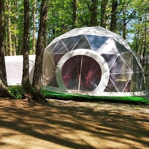 Натяжная конструкция на металлическом каркасе - GLAMPING  - AmarantoIdea - куполообразная / для покрытий / для стены