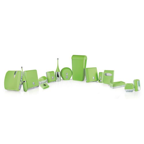 Пластиковый набор для ванной комнаты - COLORED LINE - GREEN - MAR PLAST Group S.p.A. - напольный / настенный / для гостиничного номера
