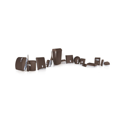Пластиковый набор для ванной комнаты - LINEA COLORED - BROWN - MAR PLAST Group S.p.A. - напольный / настенный / отдельностоящий