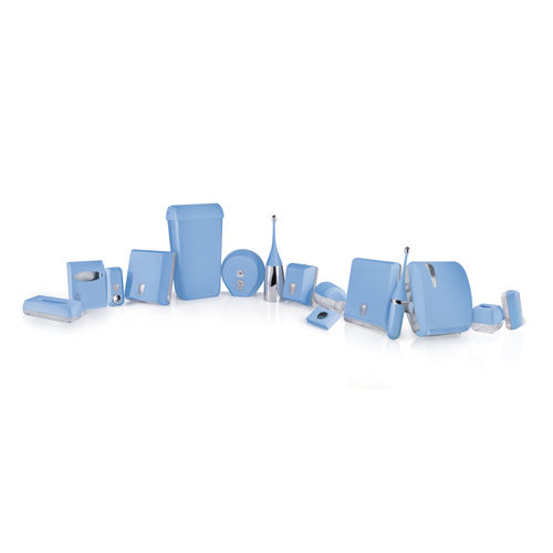 Пластиковый набор для ванной комнаты - LINEA COLORED - BLUE - MAR PLAST Group S.p.A. - напольный / настенный / во вставке