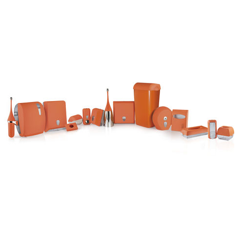 Пластиковый набор для ванной комнаты - LINEA COLORED - ORANGE - MAR PLAST Group S.p.A. - напольный / настенный / для гостиничного номера