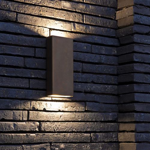 Современный настенный светильник - SIMPLY PILLAR - pvd concept - для наружного применения / из стали / прямоугольный