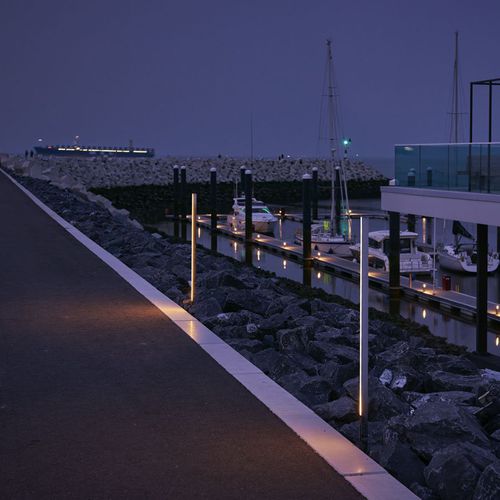 Городской столбик освещения - MIRROR - pvd concept - современный / из нержавеющей стали / LED