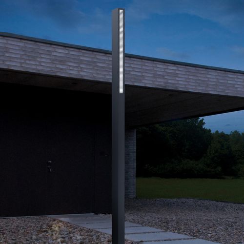 Современная световая колонна - ISIGN - BSI LIGHTING TECHNOLOGIES INC. - из литого алюминия / из нержавеющей стали / из поликарбоната