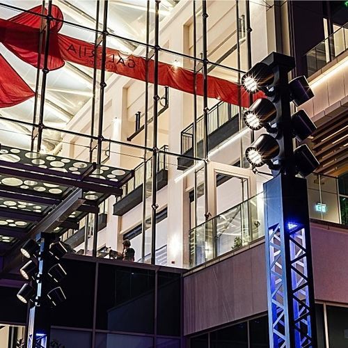 Современная световая колонна - IRUTA DECOR FL - BSI LIGHTING TECHNOLOGIES INC. - из литого алюминия / LED / для наружного применения